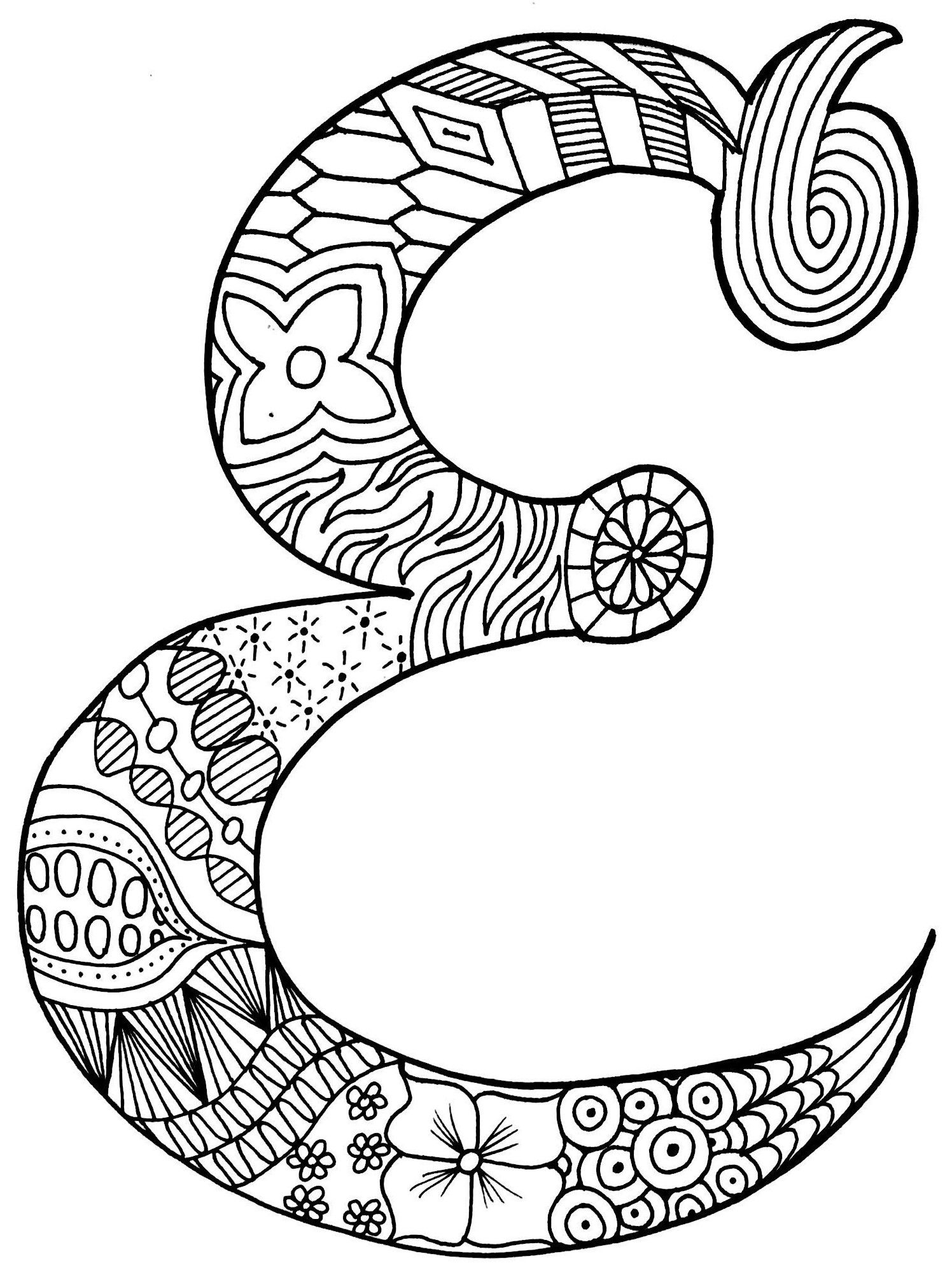 E Coloring Pages
