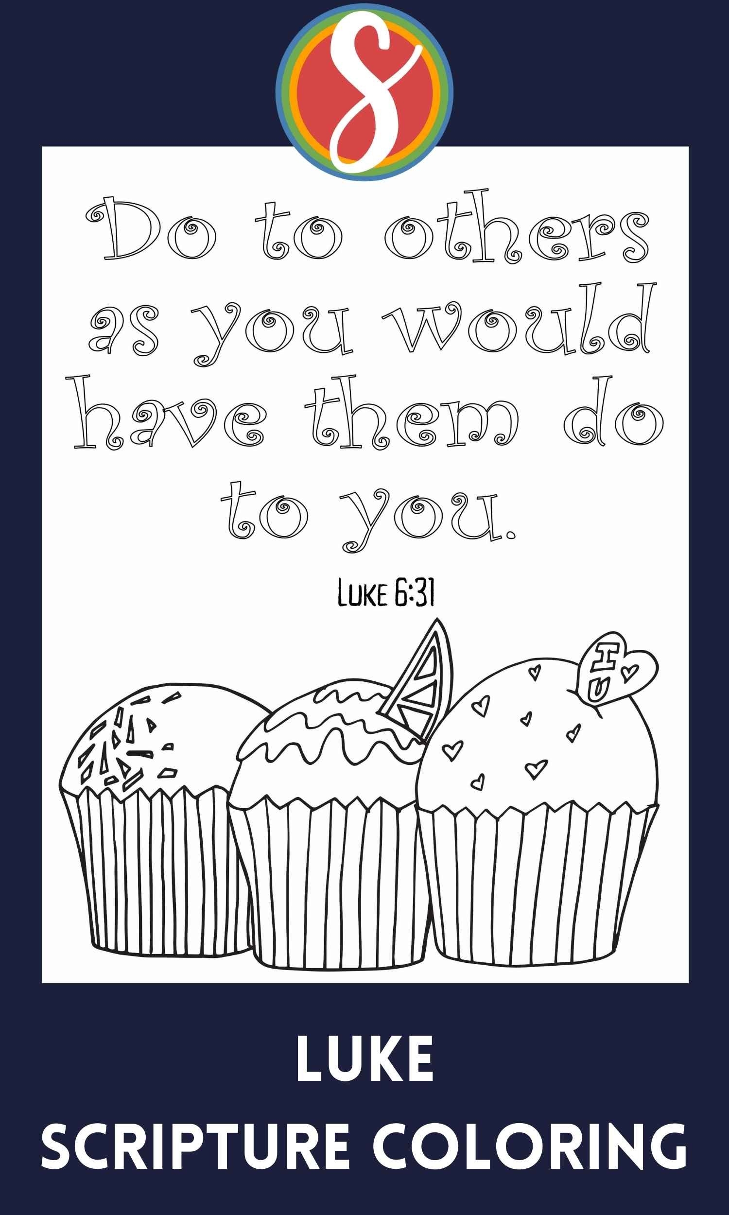 Free Luke Scripture Coloring Pages Stevie Doodles