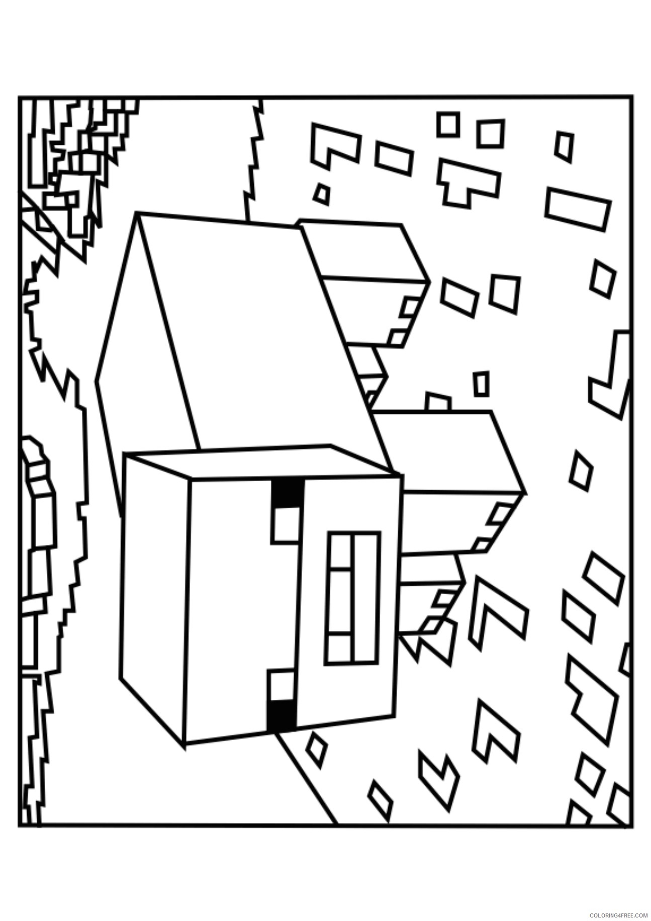 Free Minecraft Pig Coloring Pages Coloring4free Coloring4Free