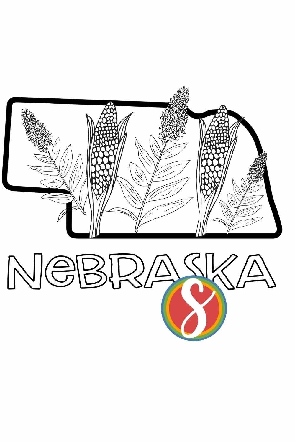 Free Nebraska Coloring Pages Stevie Doodles