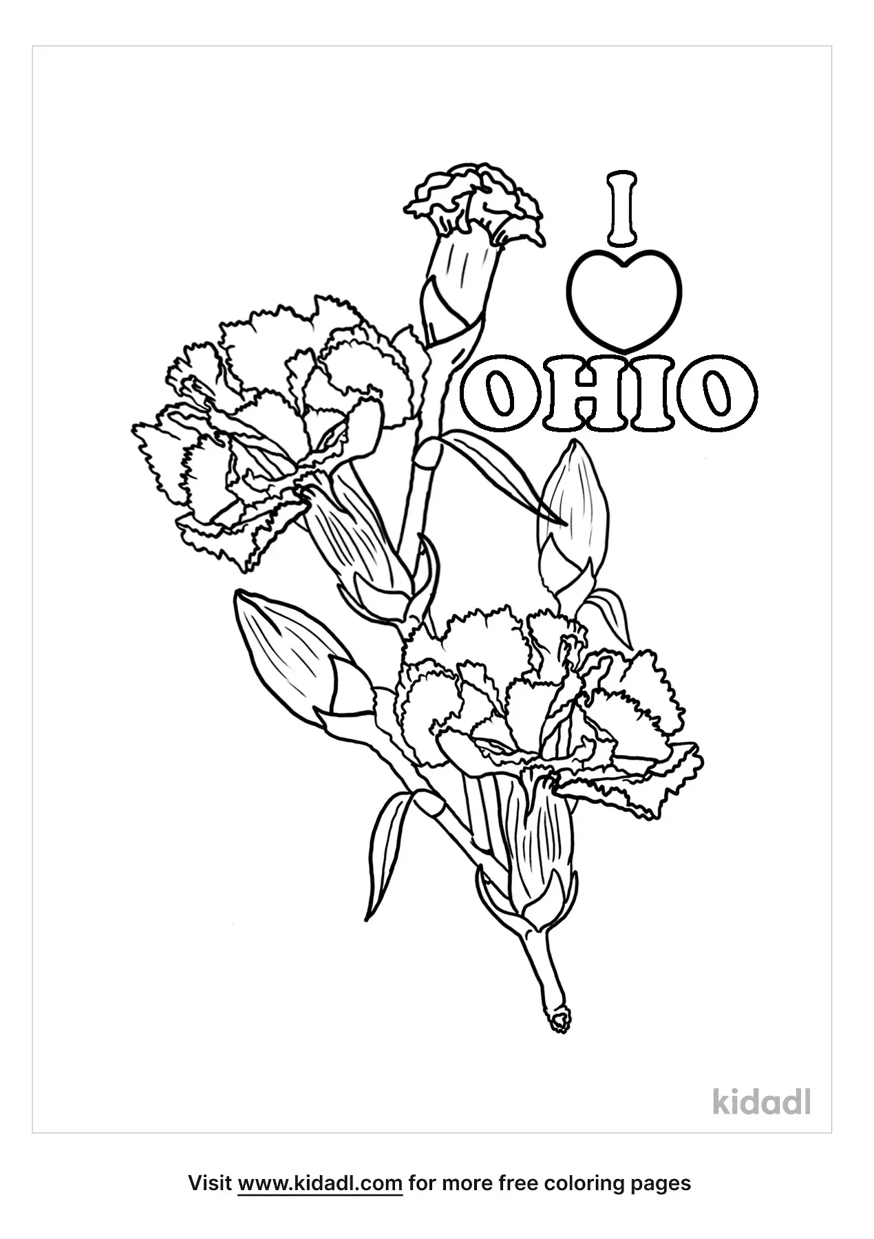 Free Ohio Coloring Page Coloring Page Printables Kidadl