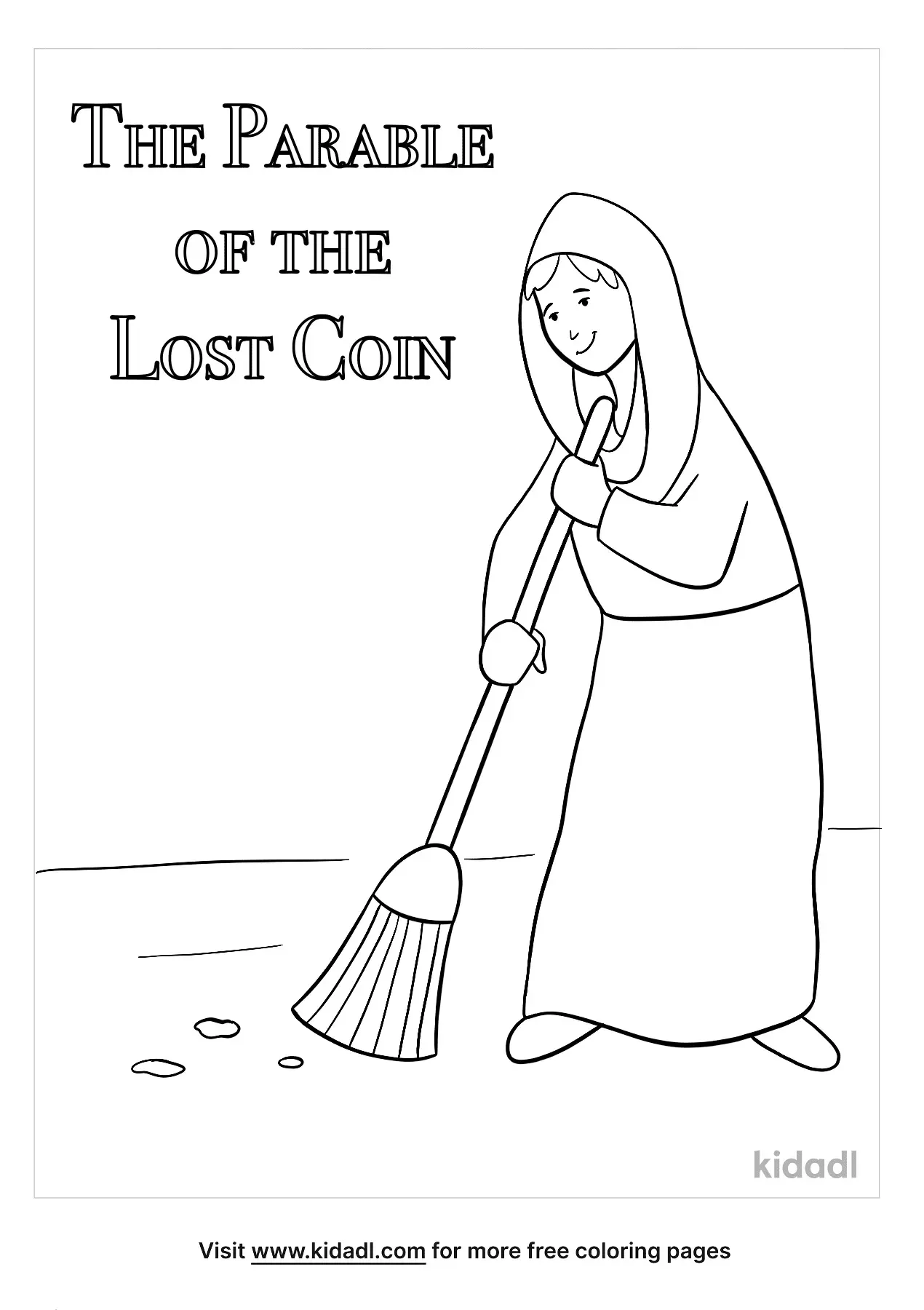 Free Parable Of The Lost Coin Coloring Page Coloring Page Printables Kidadl