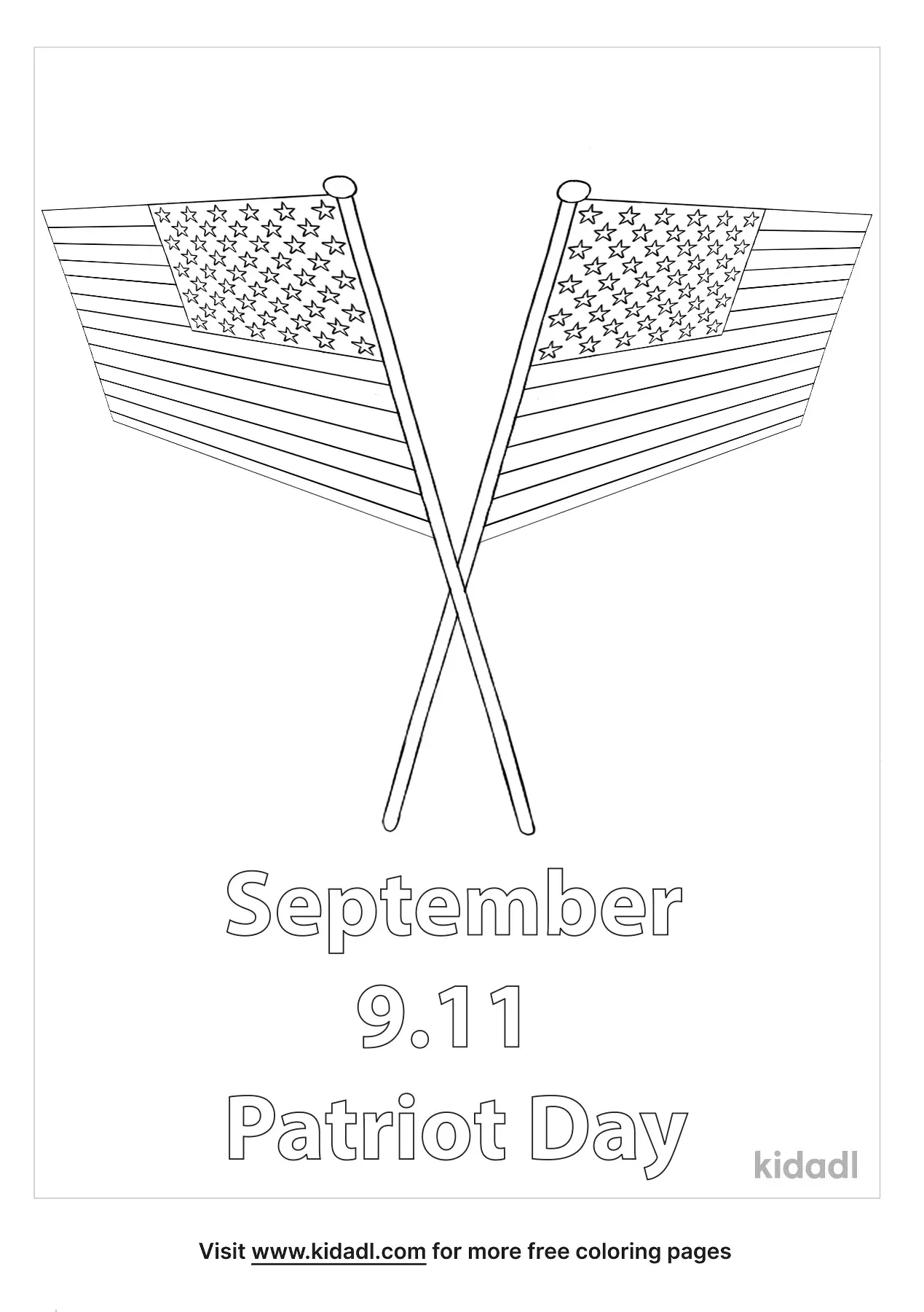 Free Patriot Day Coloring Page Coloring Page Printables Kidadl
