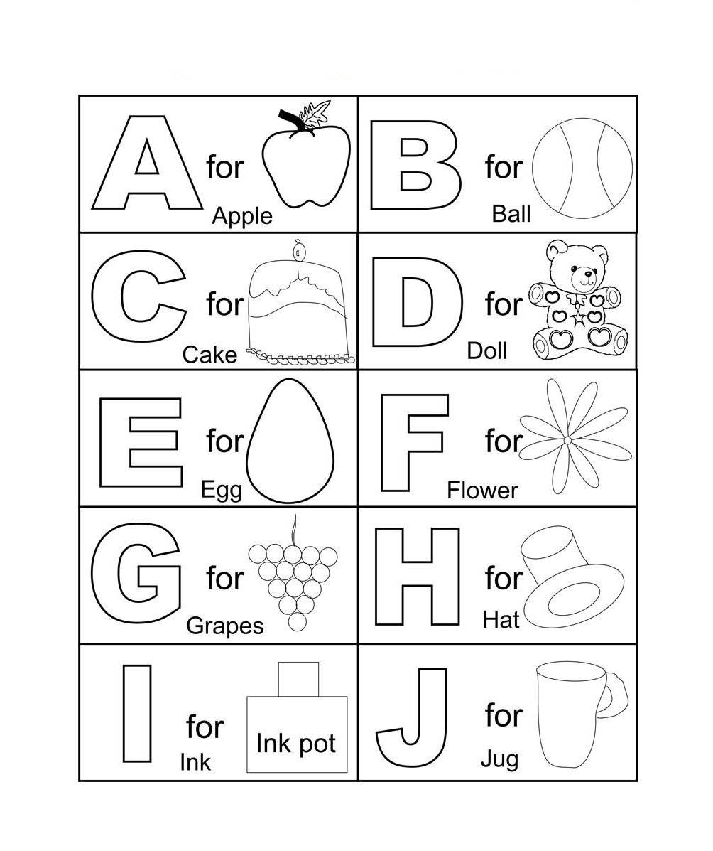 Coloring Page Abcd