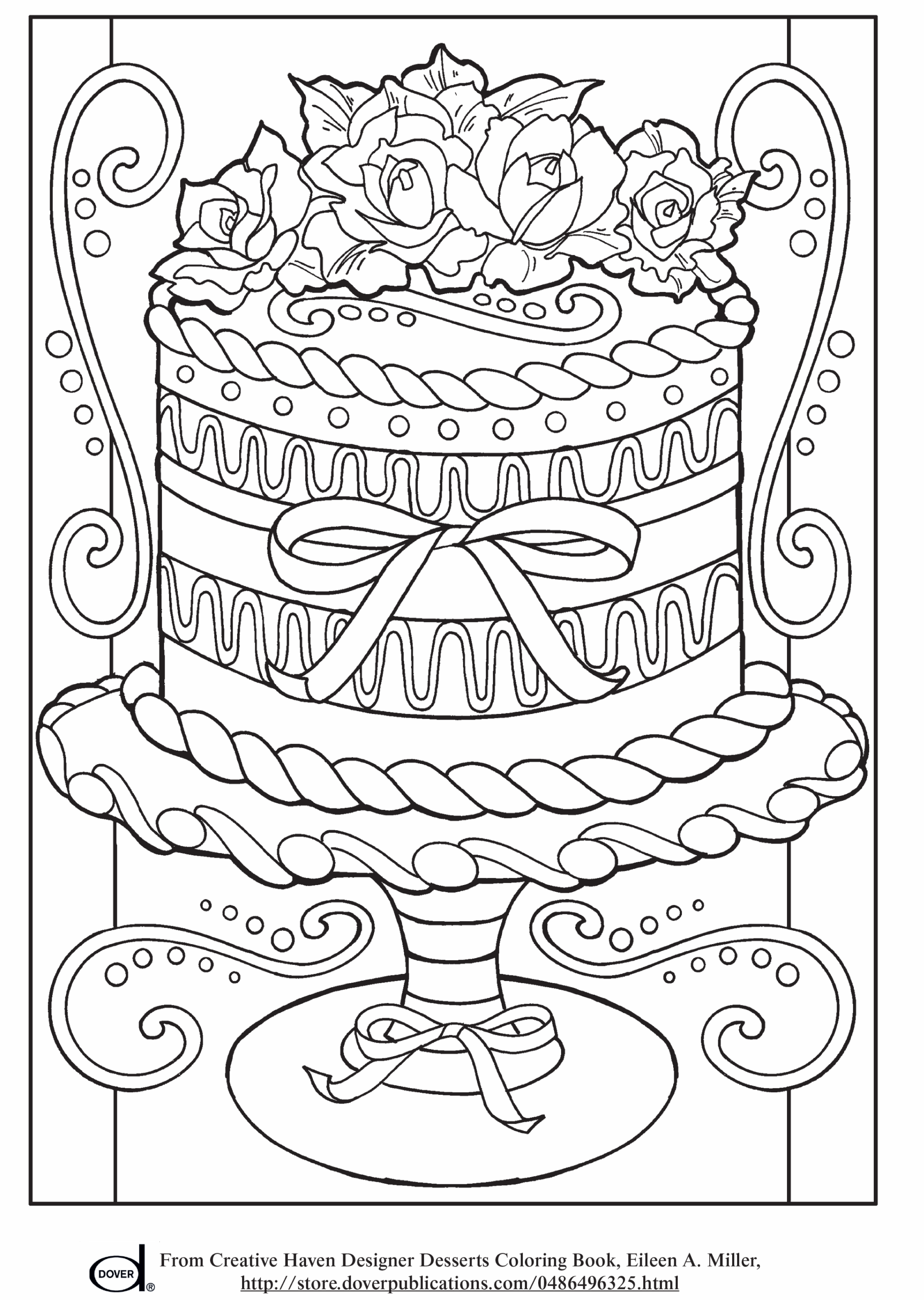Wedding Cake Coloring Pages