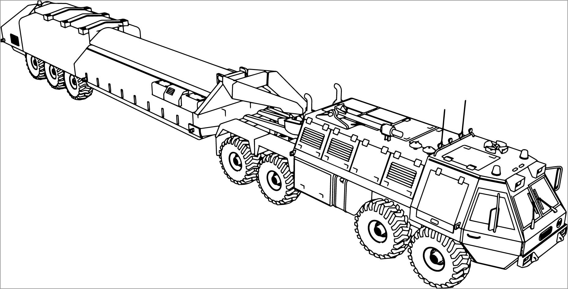Free Printable Army Truck Coloring Pages
