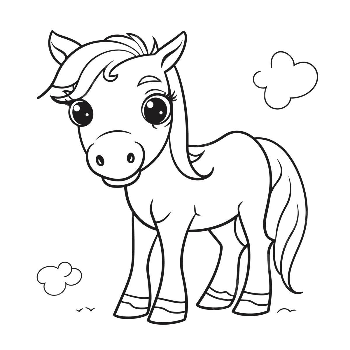 Free Printable Baby Horse Coloring Pages