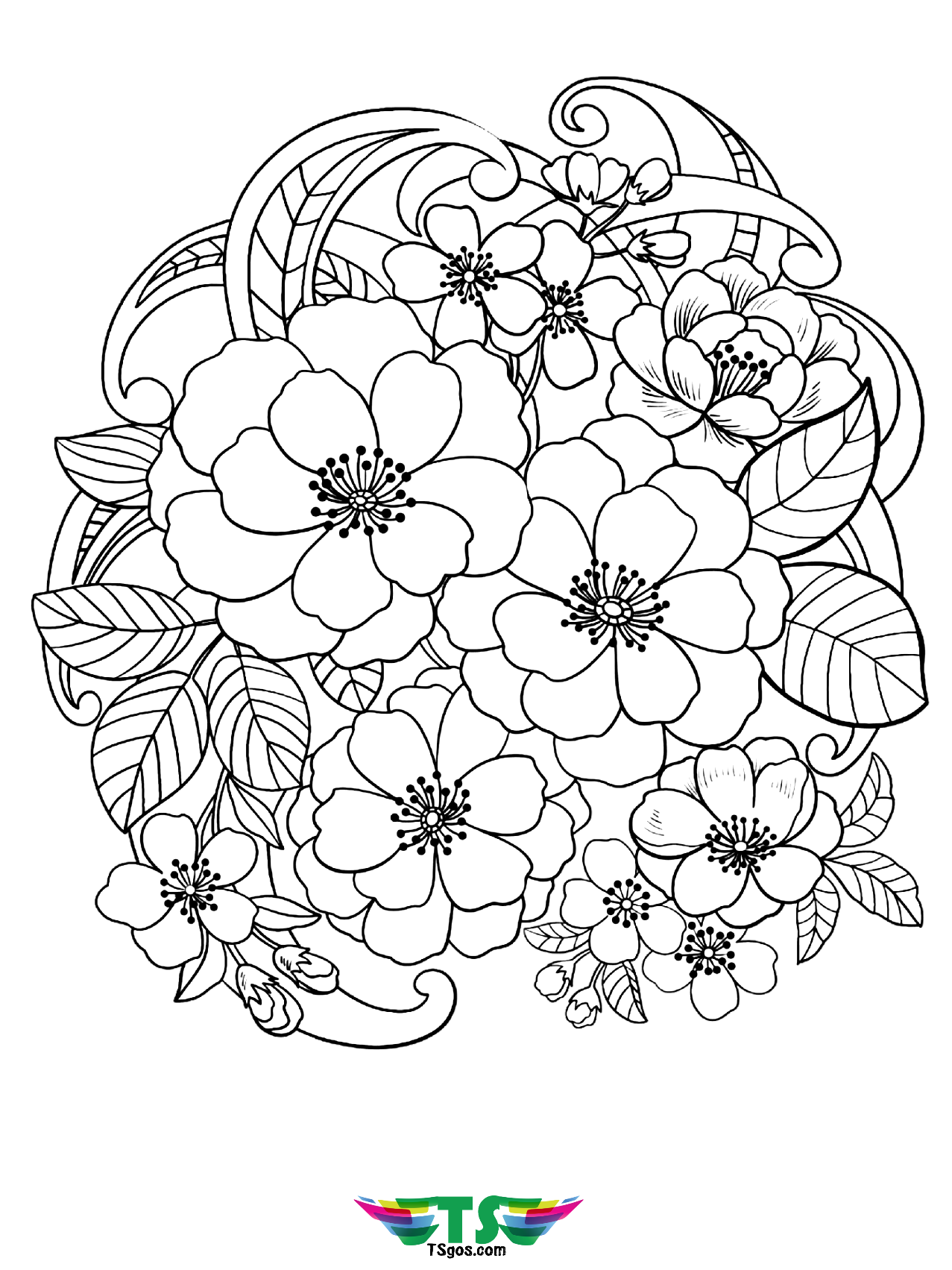 Simple Beautiful Coloring Pages