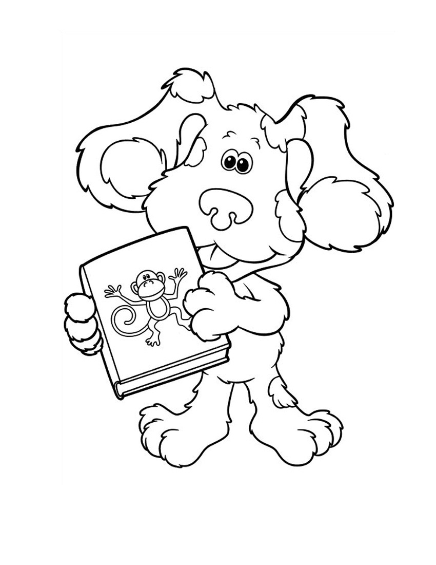 Blue Clues Coloring Pages