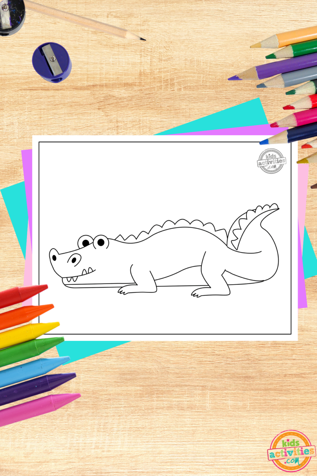 Free Printable Caiman Coloring Page For Kids Kids Activities Blog