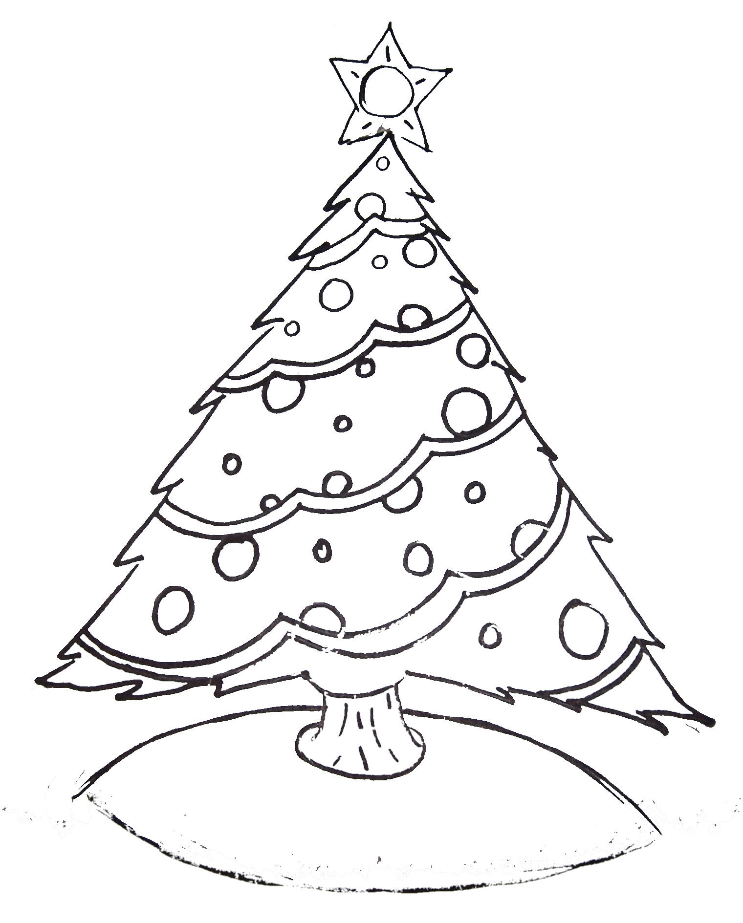 Free Printable Christmas Tree And Santa Coloring Pages Kids Creative Chaos