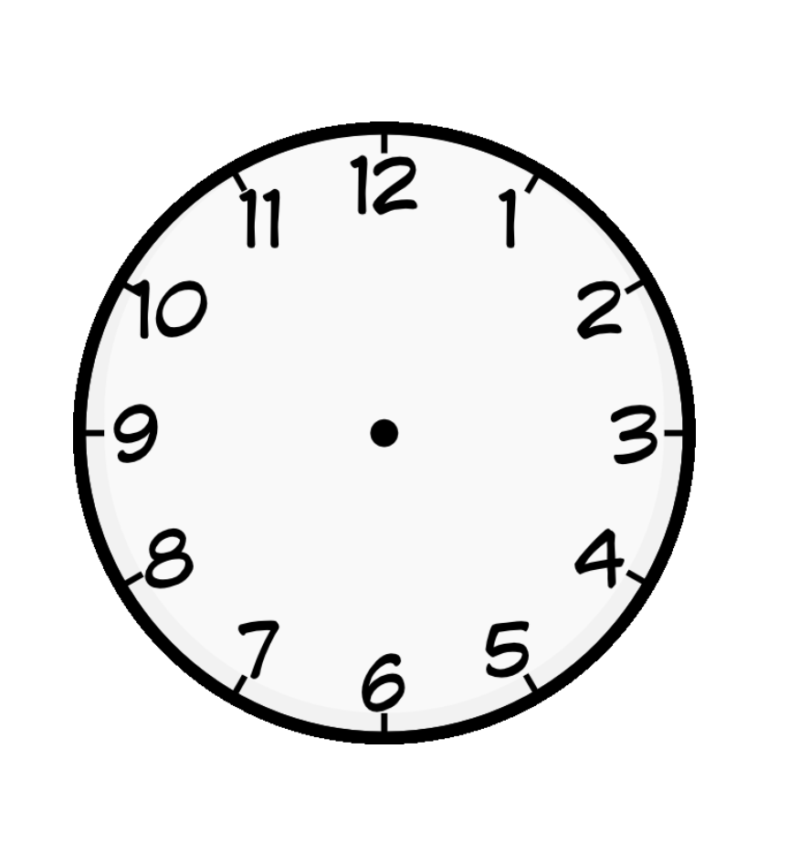Clock Coloring Page
