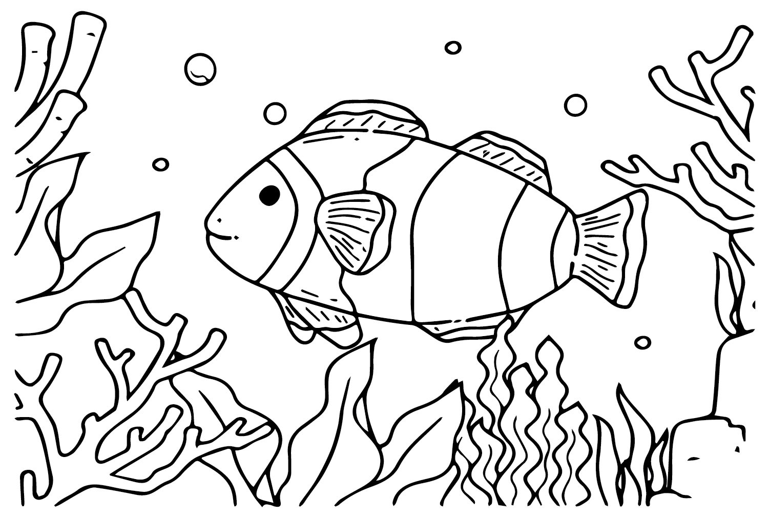 Clownfish Coloring Page