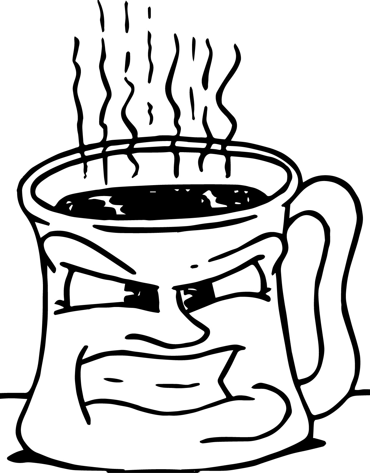 Free Printable Coffee Coloring Pages Sketch Coloring Page