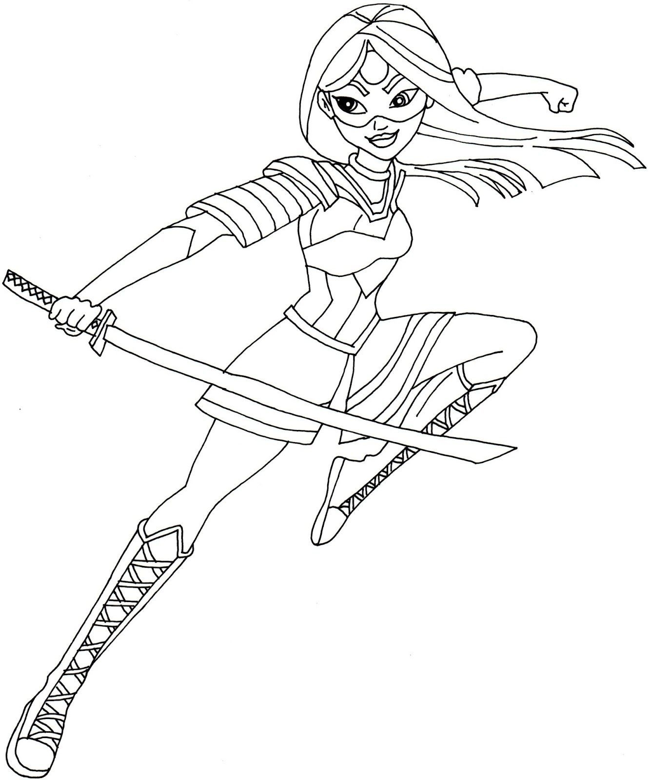 Girl Superhero Coloring Pages
