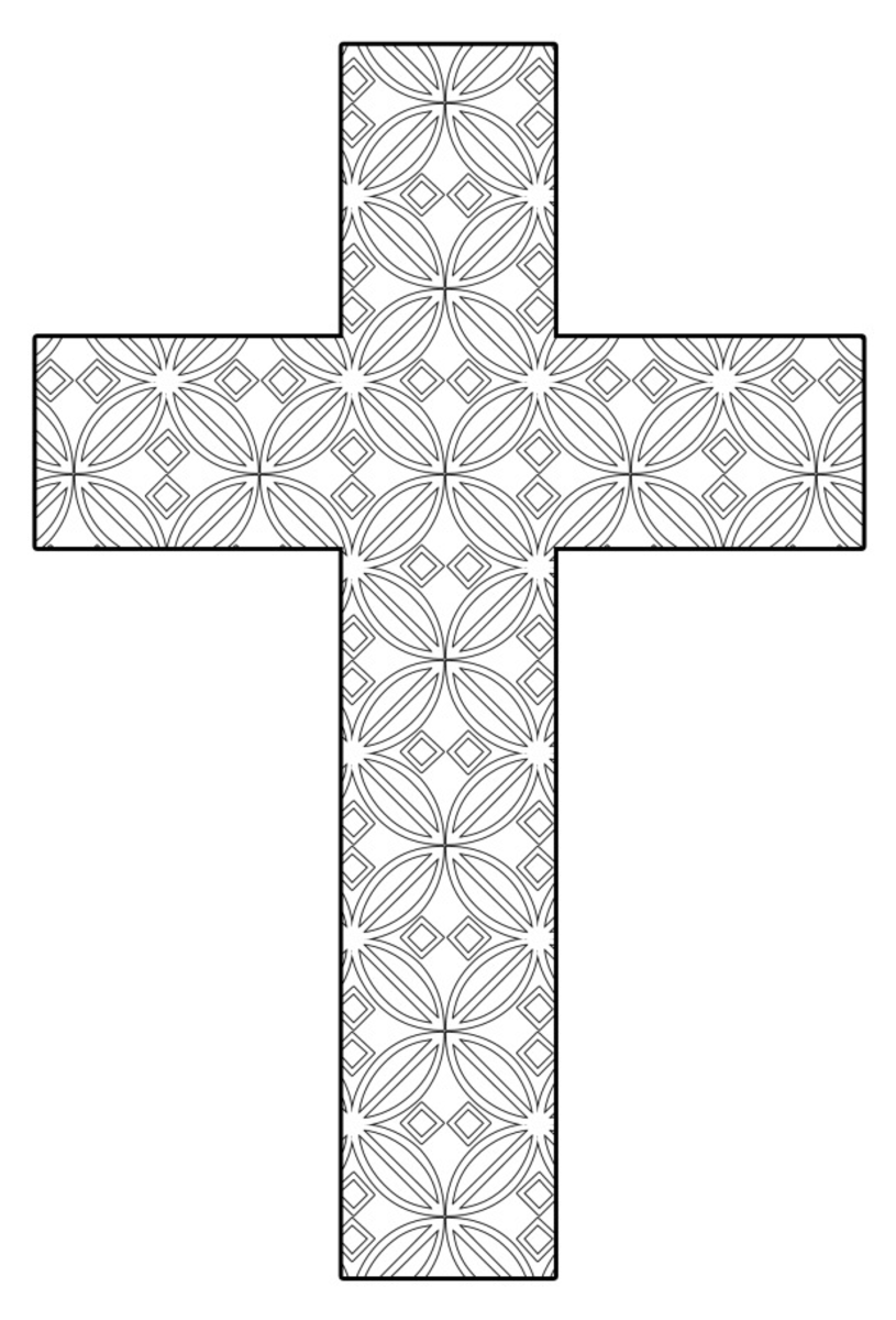 Crosses Coloring Pages