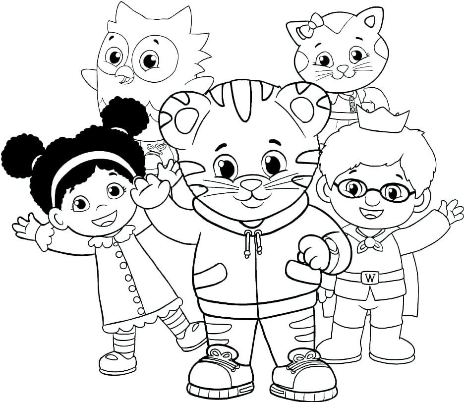 Free Printable Daniel Tiger Coloring Pages