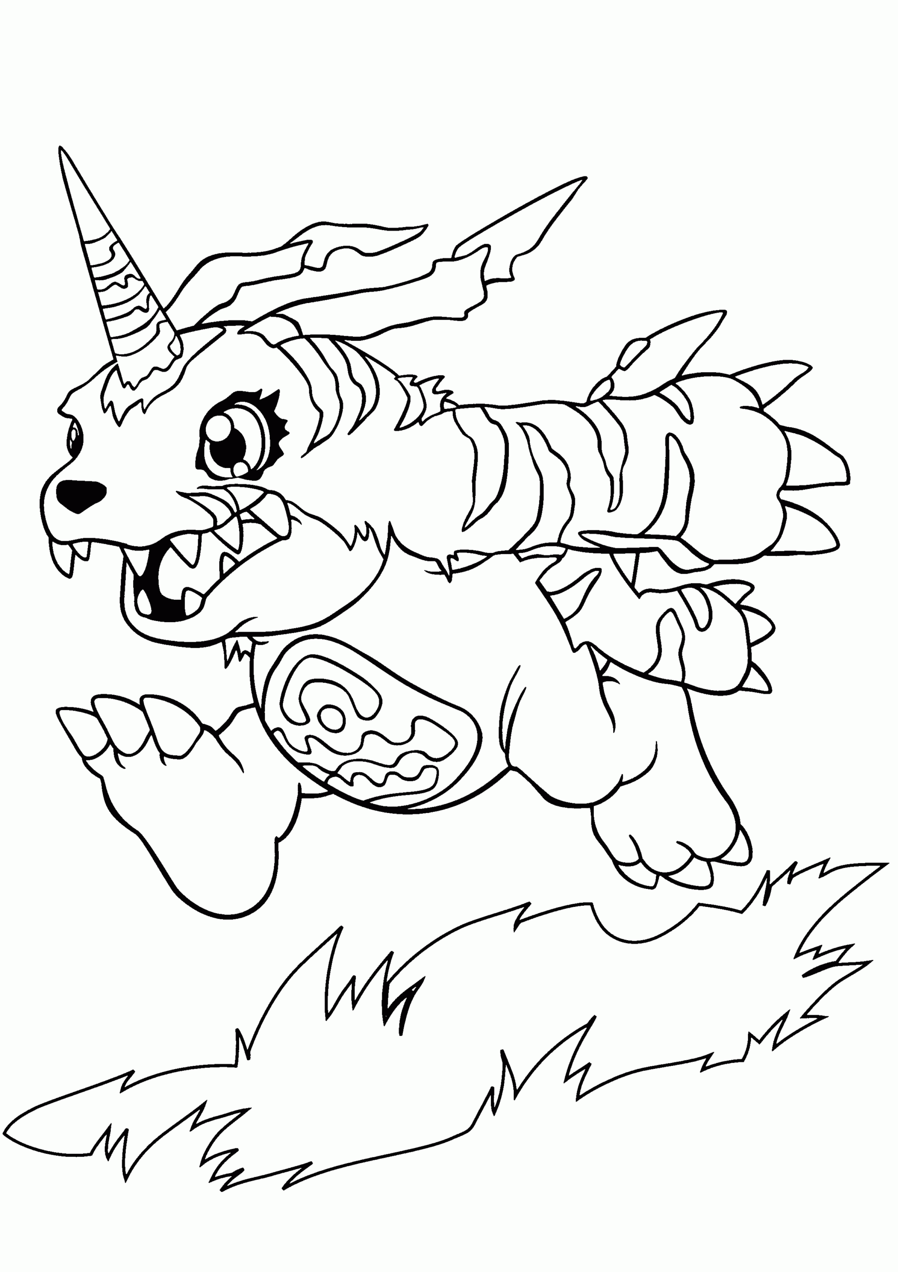 Free Printable Digimon Coloring Pages For Kids
