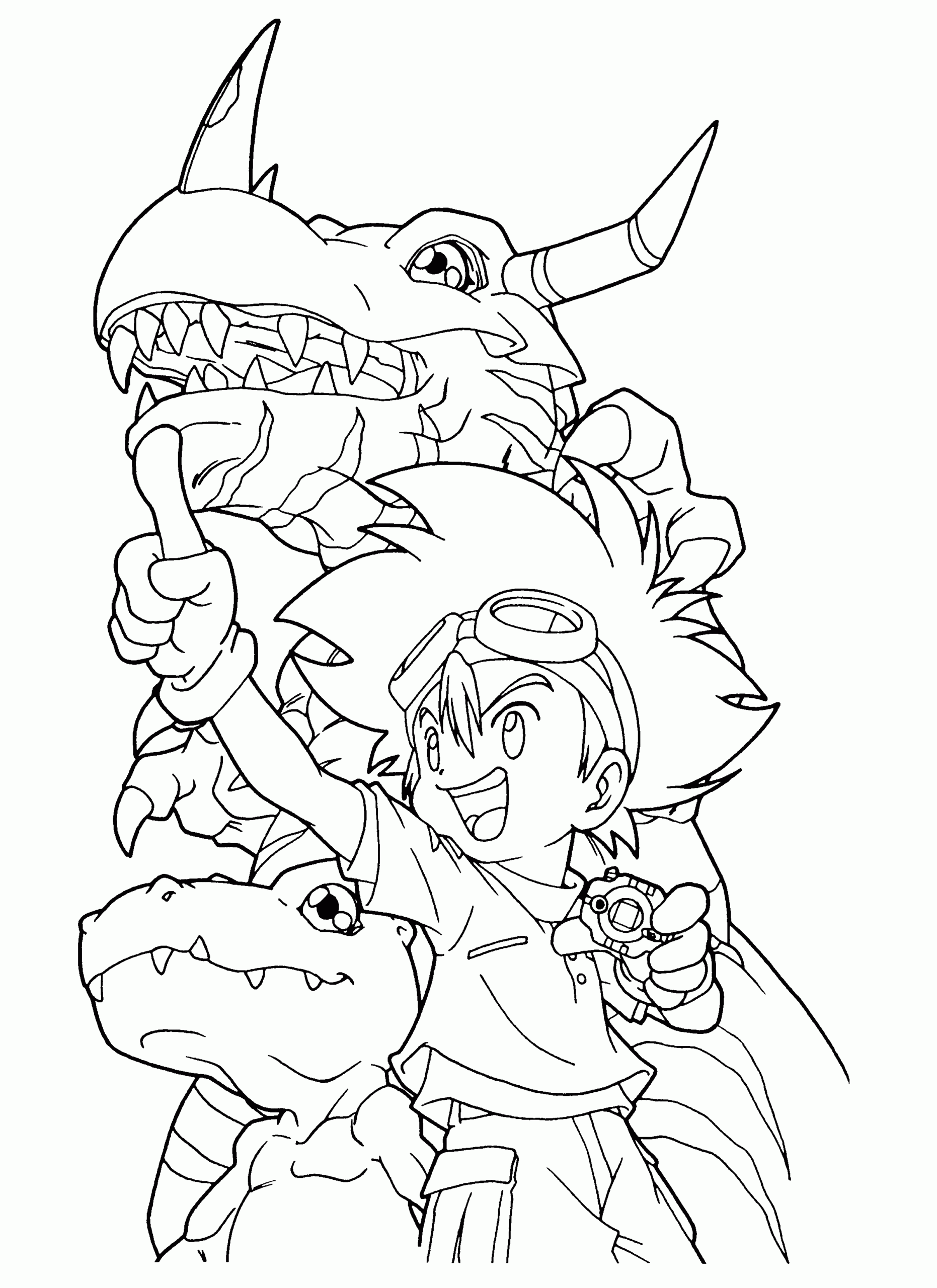 Free Printable Digimon Coloring Pages For Kids