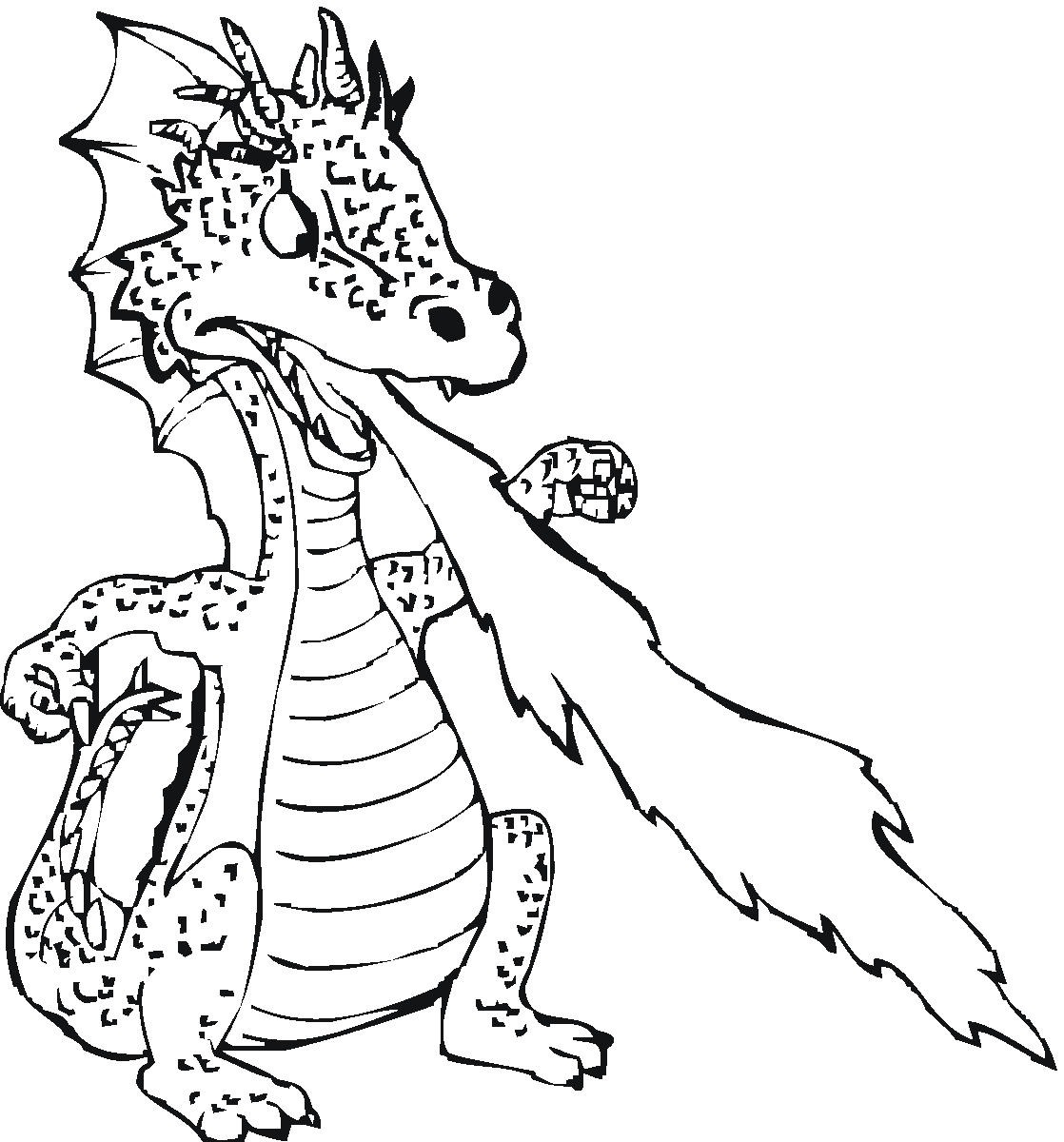 Coloring Pages For Kids Dragon