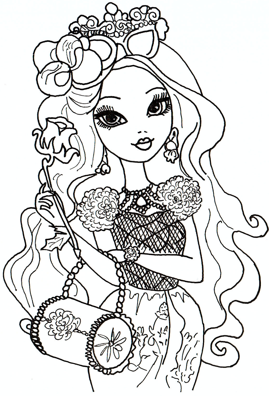 Free Printable Ever After High Coloring Pages Briar Beauty Ever After High Coloring Sheet