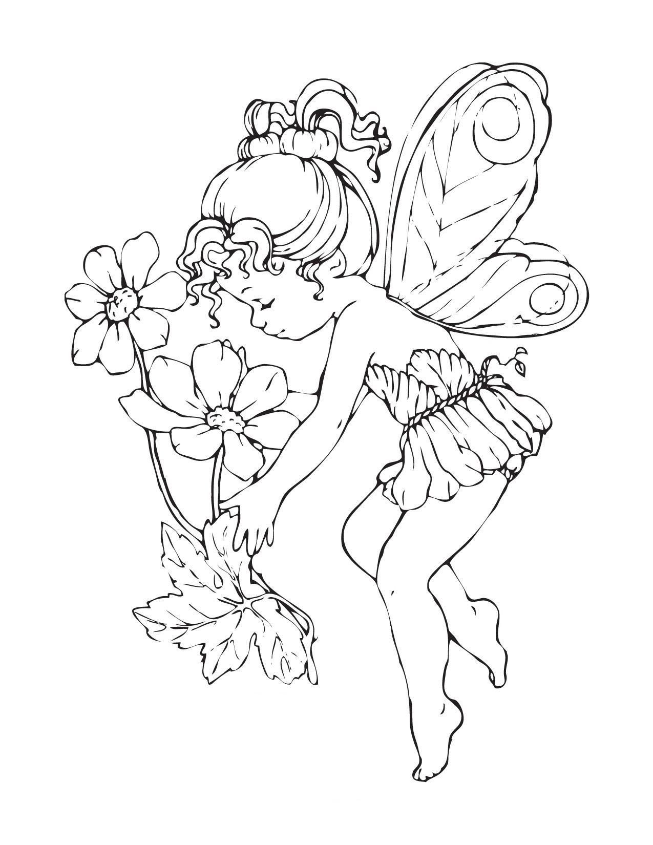 Free Coloring Pages Fairies