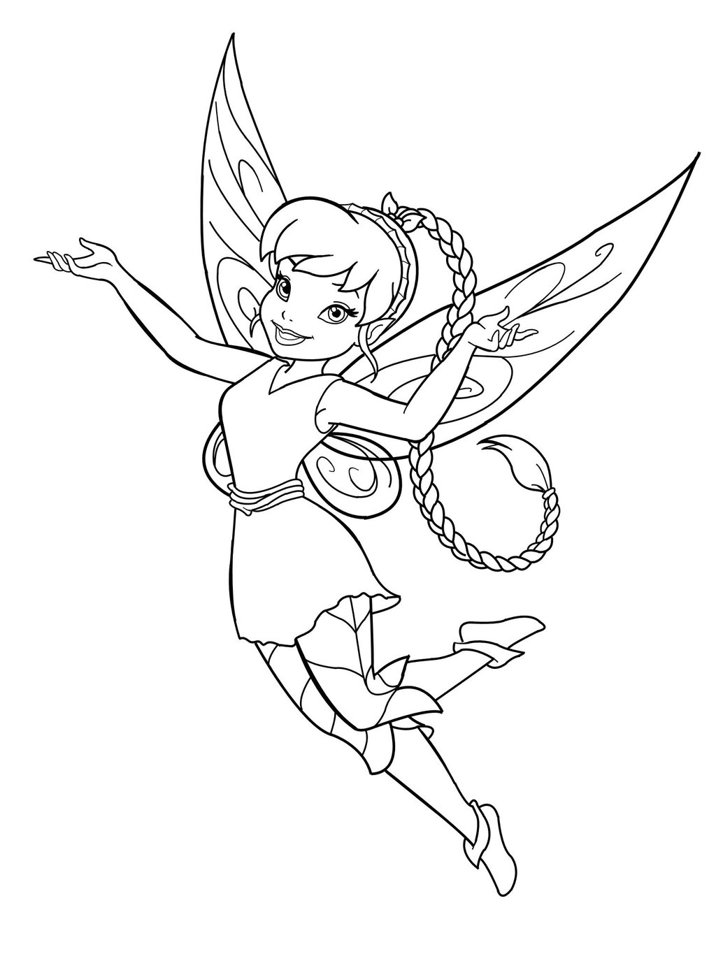 Pixie Coloring Pages