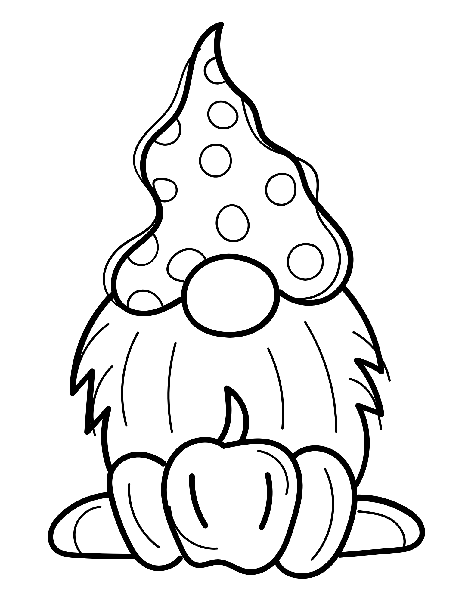 Gnome Coloring Pages