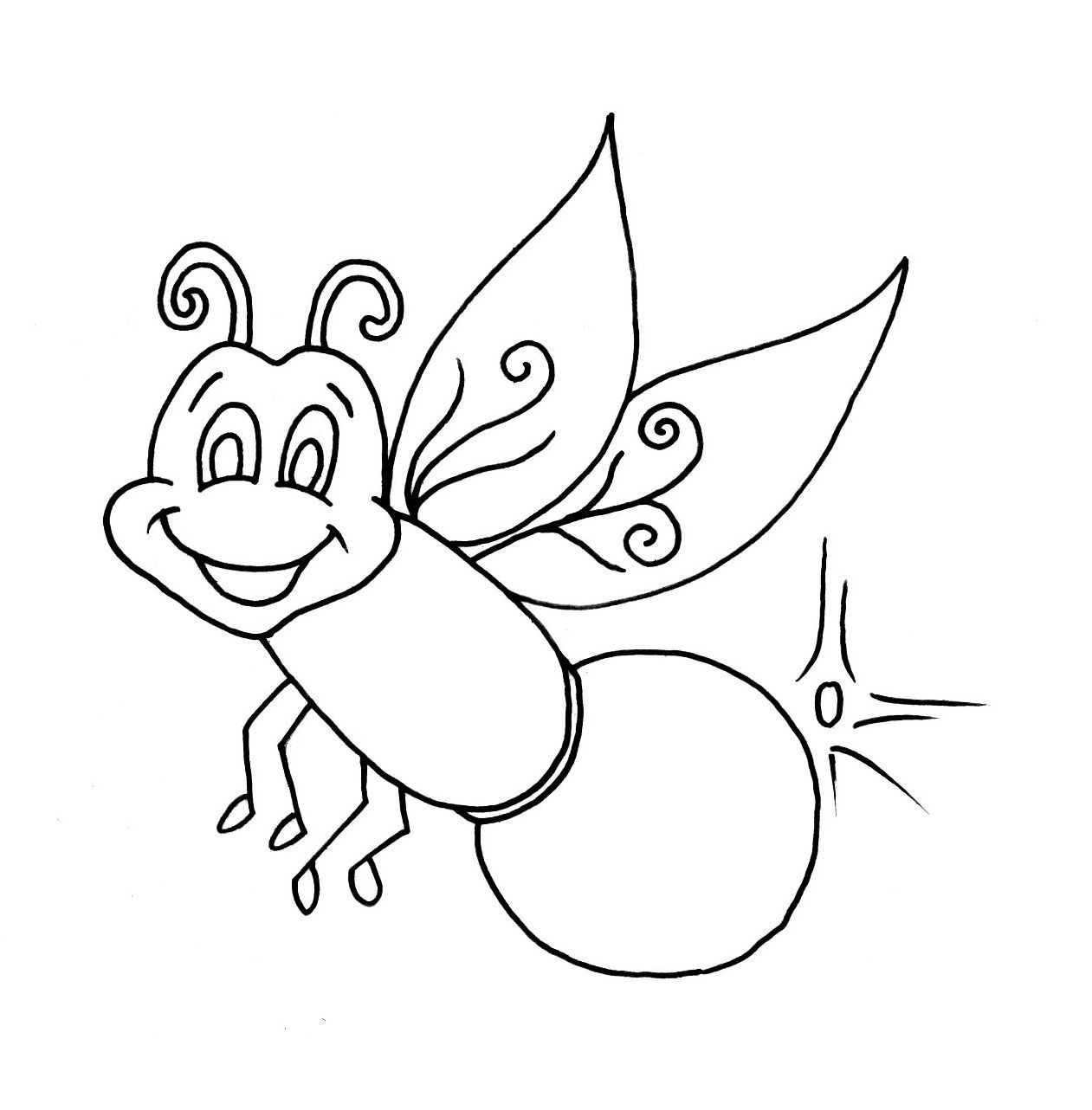Firefly Coloring Page