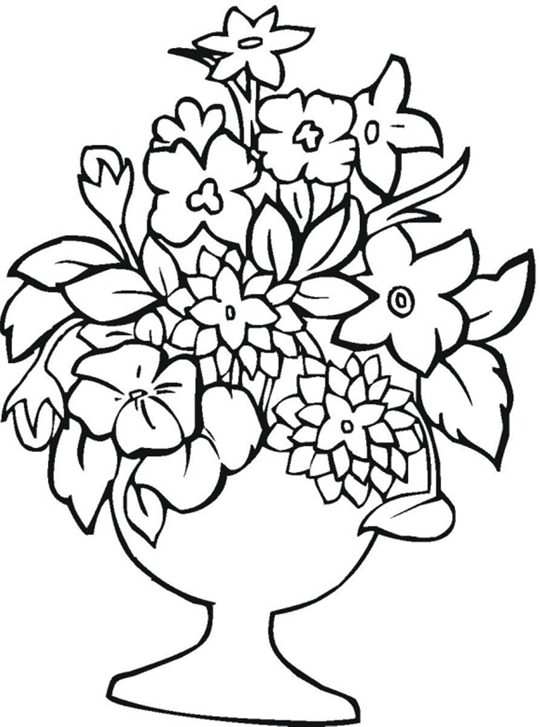 Color Pages Flowers
