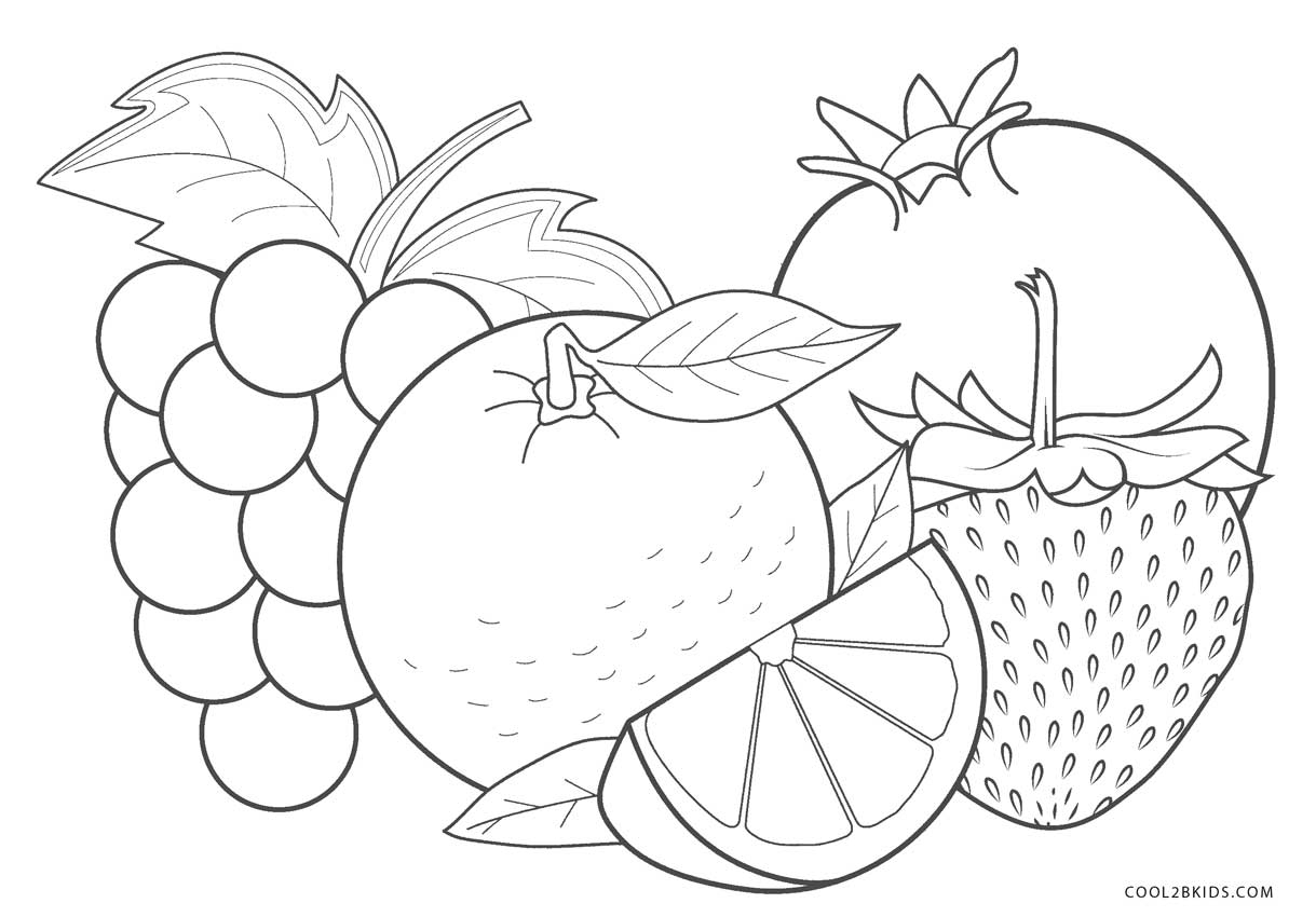 Fruit Coloring Page