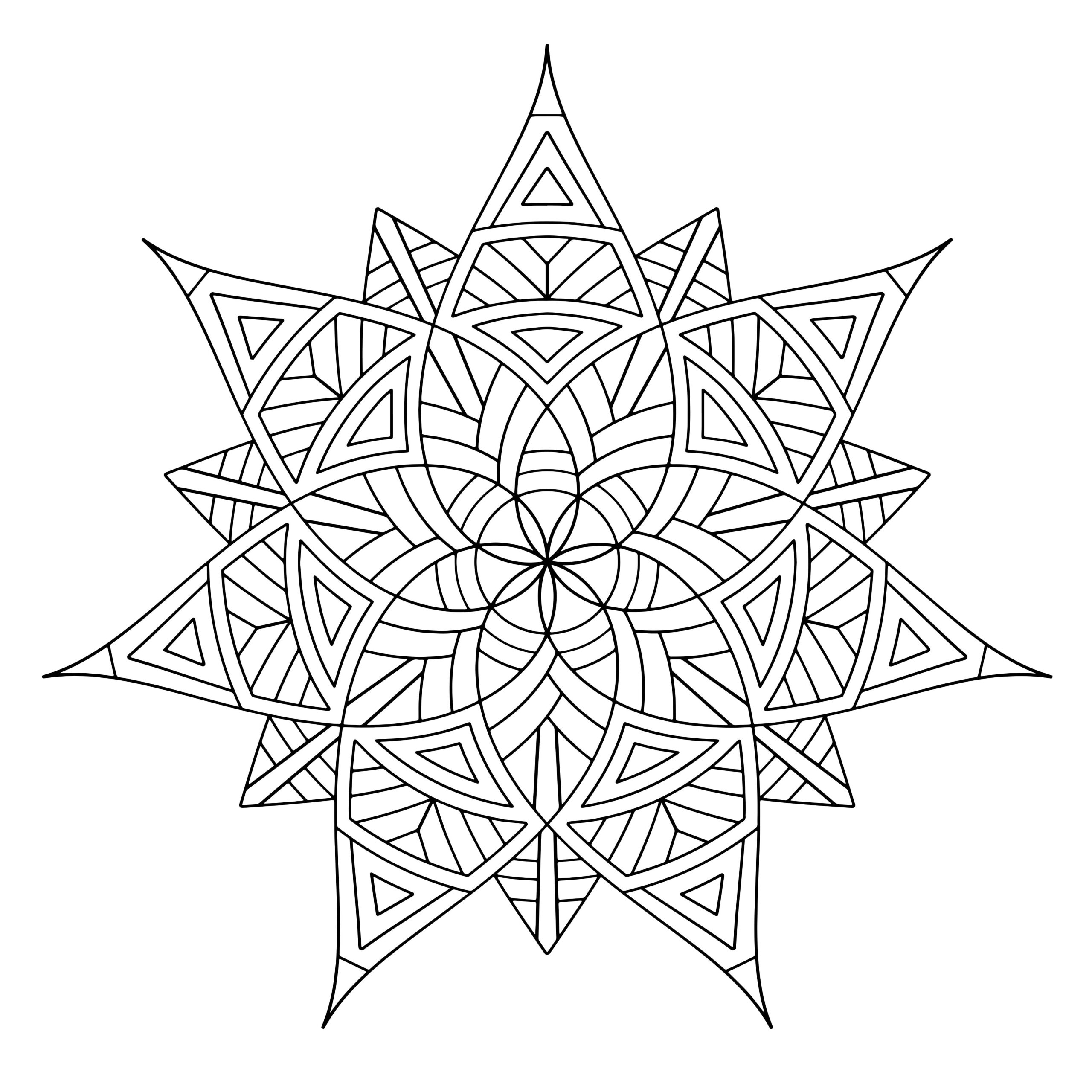 Geometric Coloring Pages For Adults