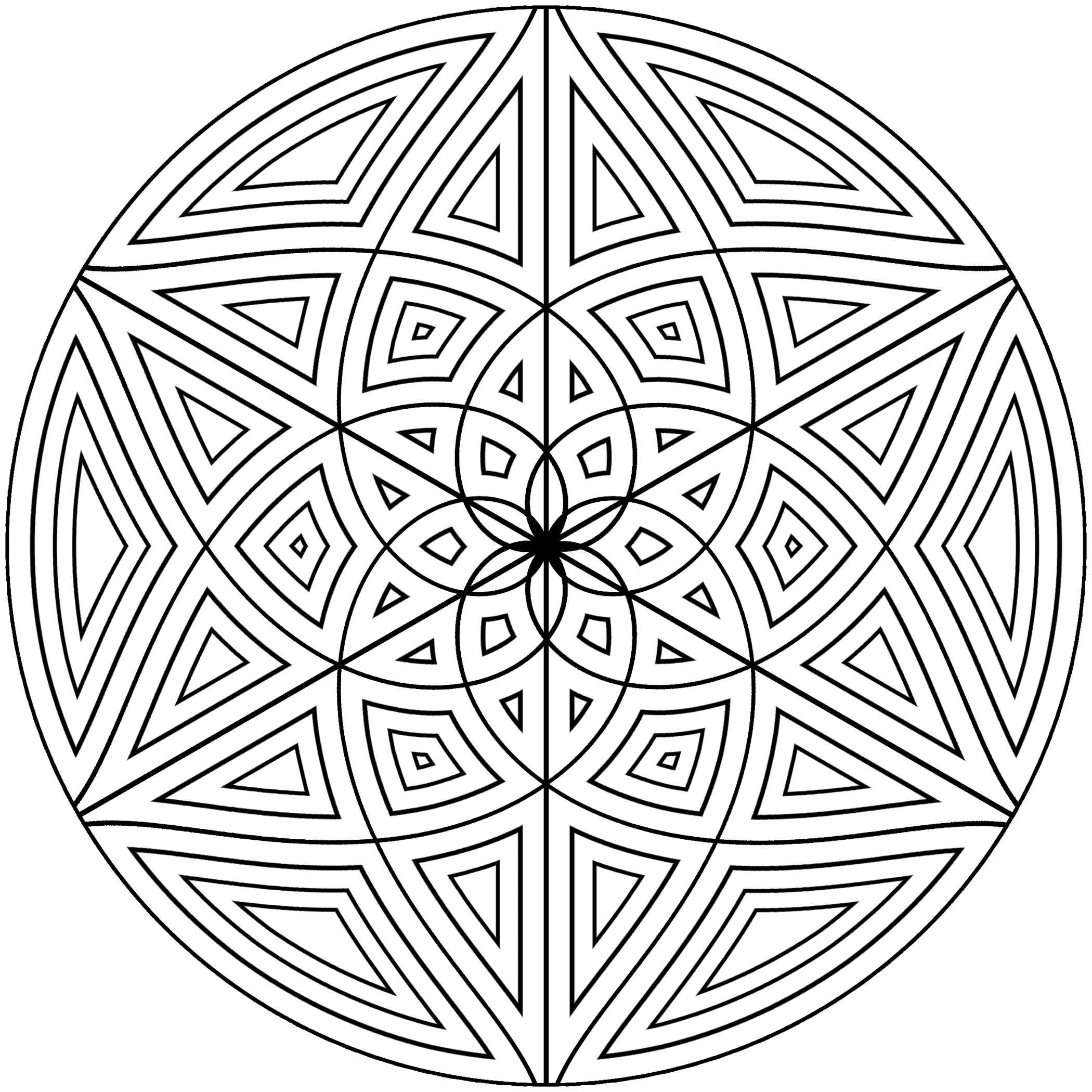 Geometry Coloring Pages