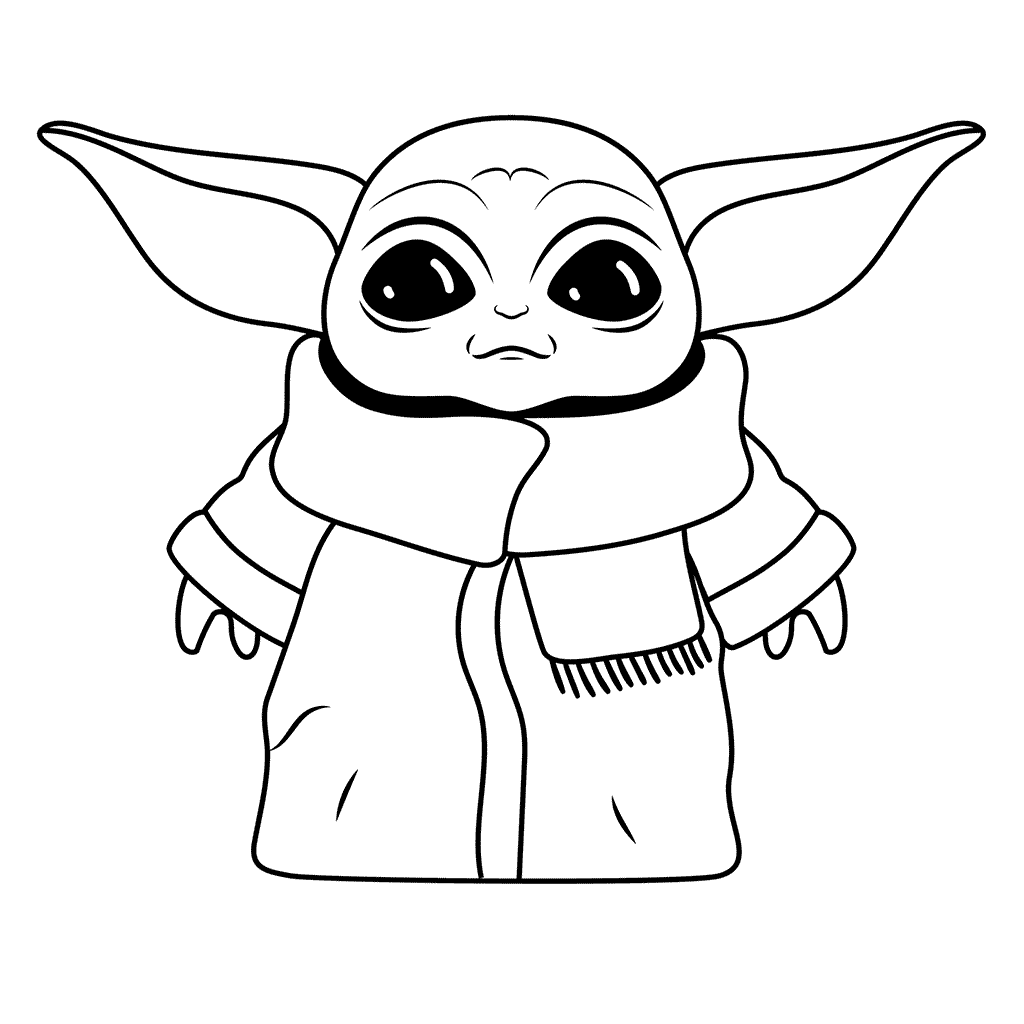 Free Printable Grogu Coloring Pages