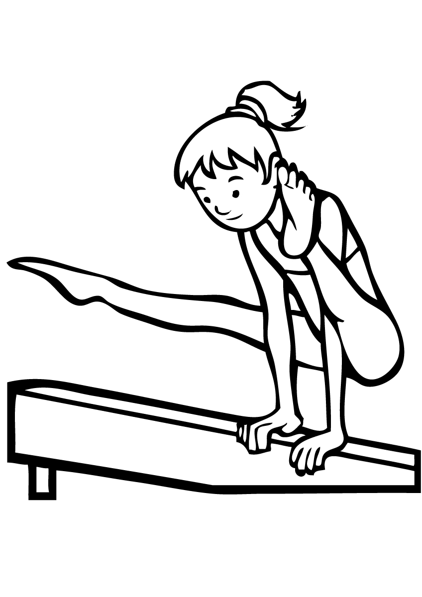 Gymnastics Coloring Pages To Print