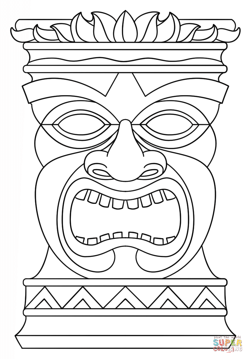 Free Printable Hawaiian Coloring Pages