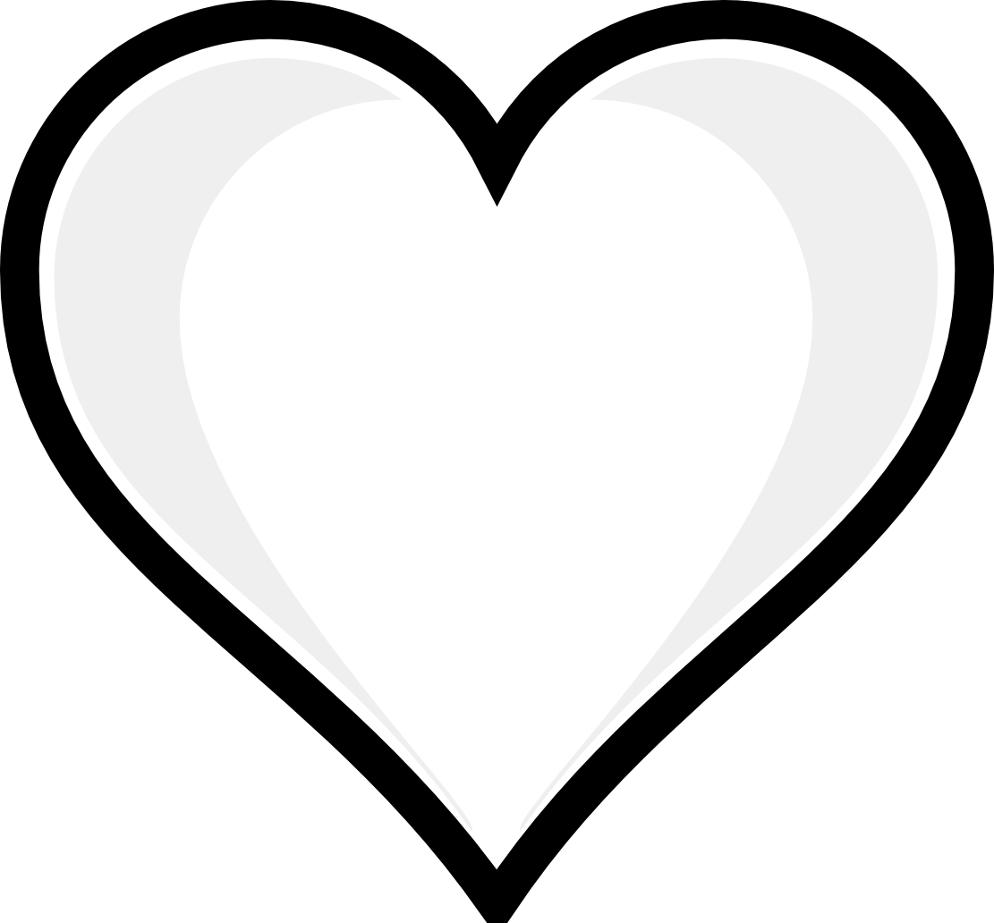Heart Shape Coloring Page