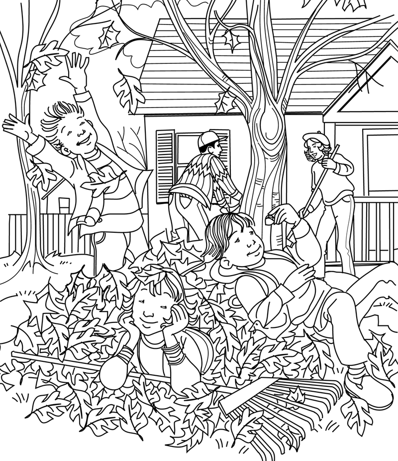 Hidden Pictures Coloring Pages
