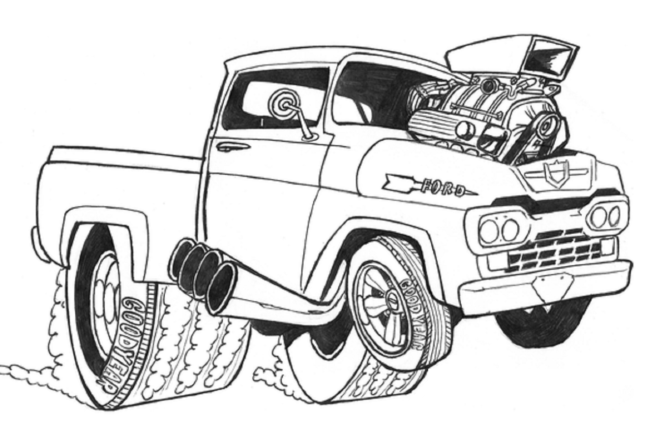 Free Printable Hot Rod Coloring Pages Free Download Gambr Co
