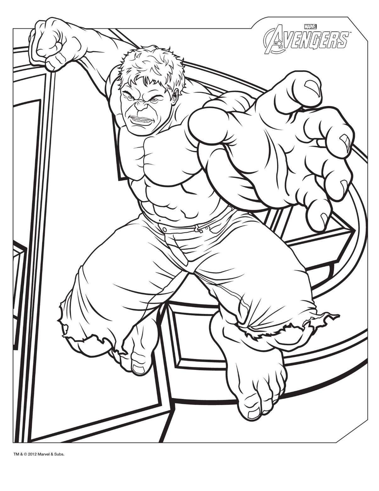 Coloring Pages Hulk