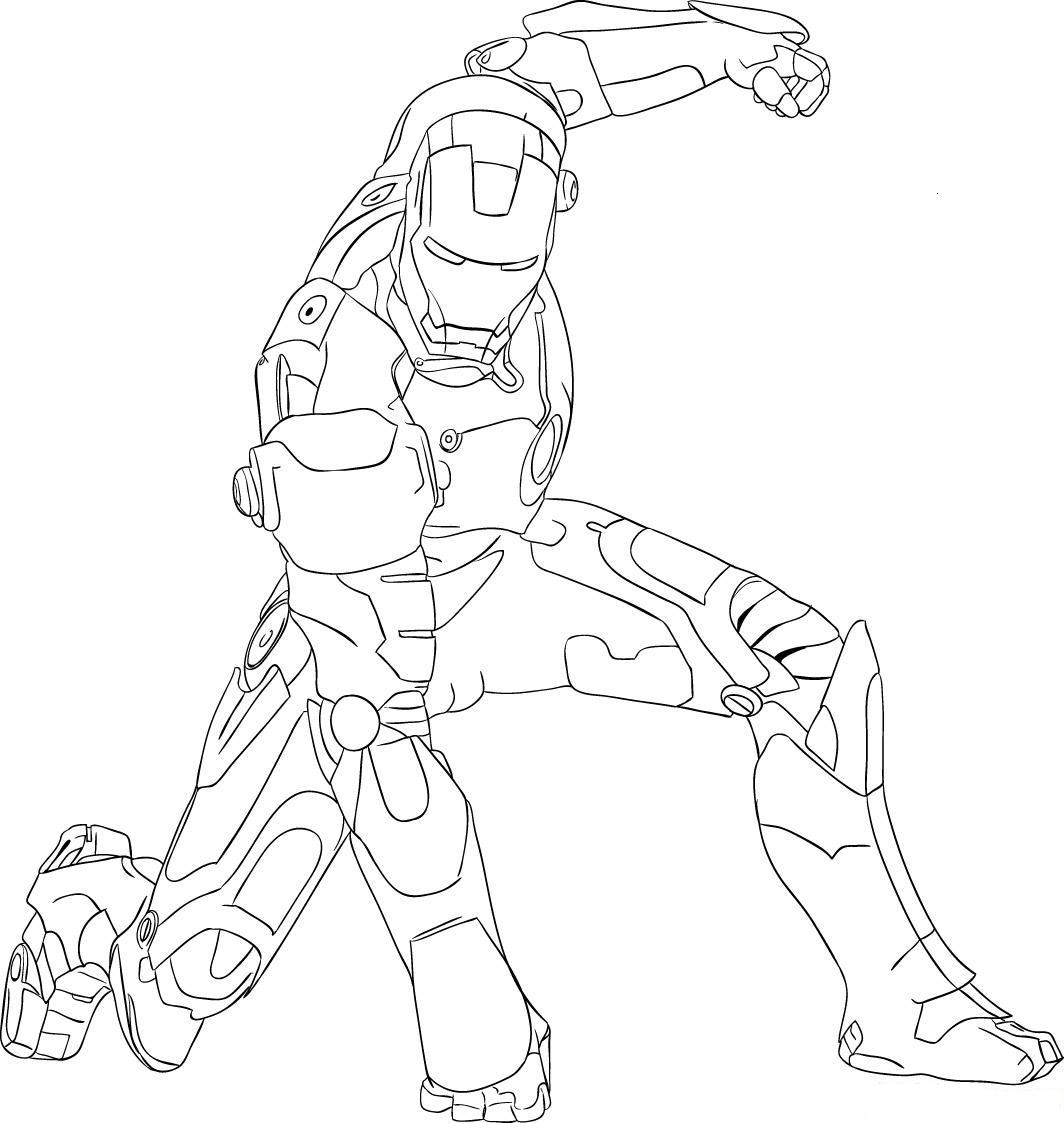 Coloring Page Iron Man