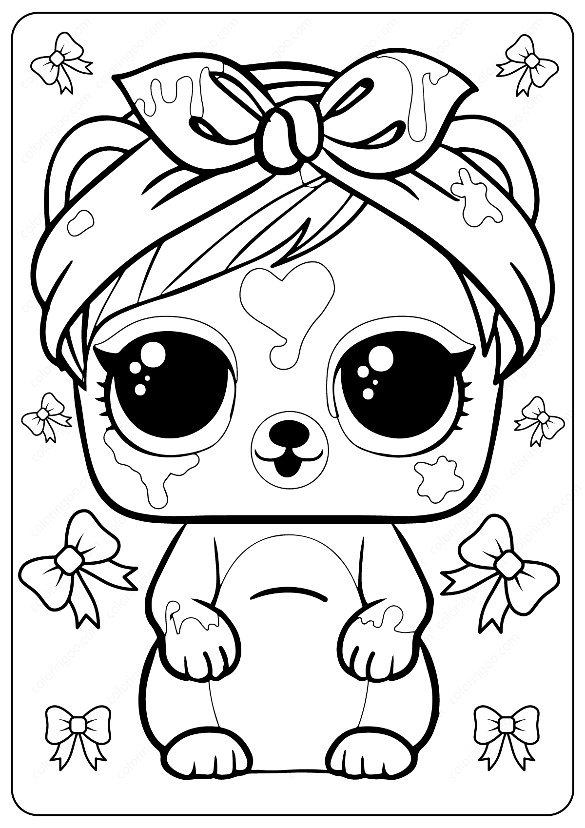 Free Printable Lol Surprise Dolls Coloring Pages Sketch Coloring Page