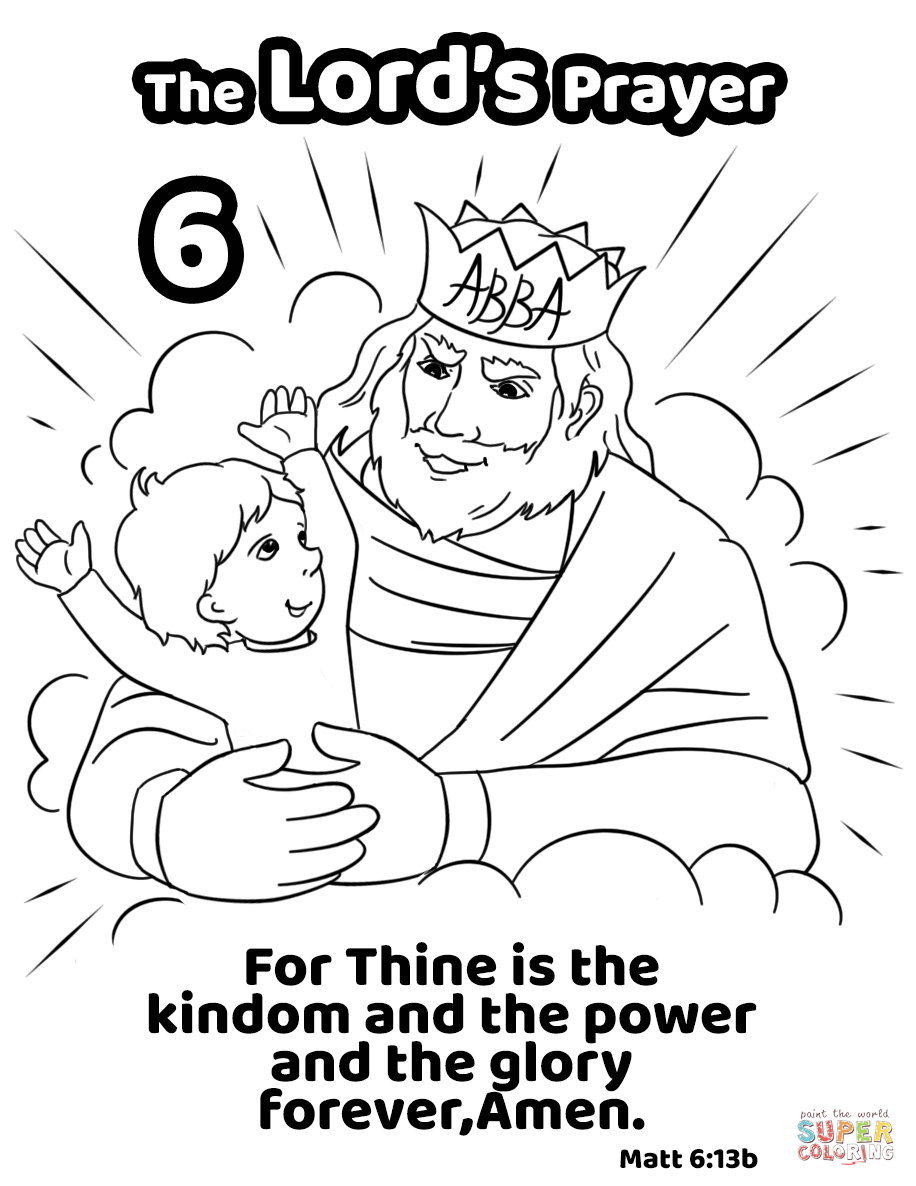 Lord's Prayer Coloring Pages