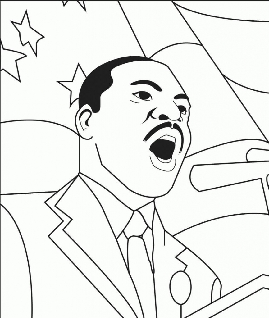 Mlk Coloring Page