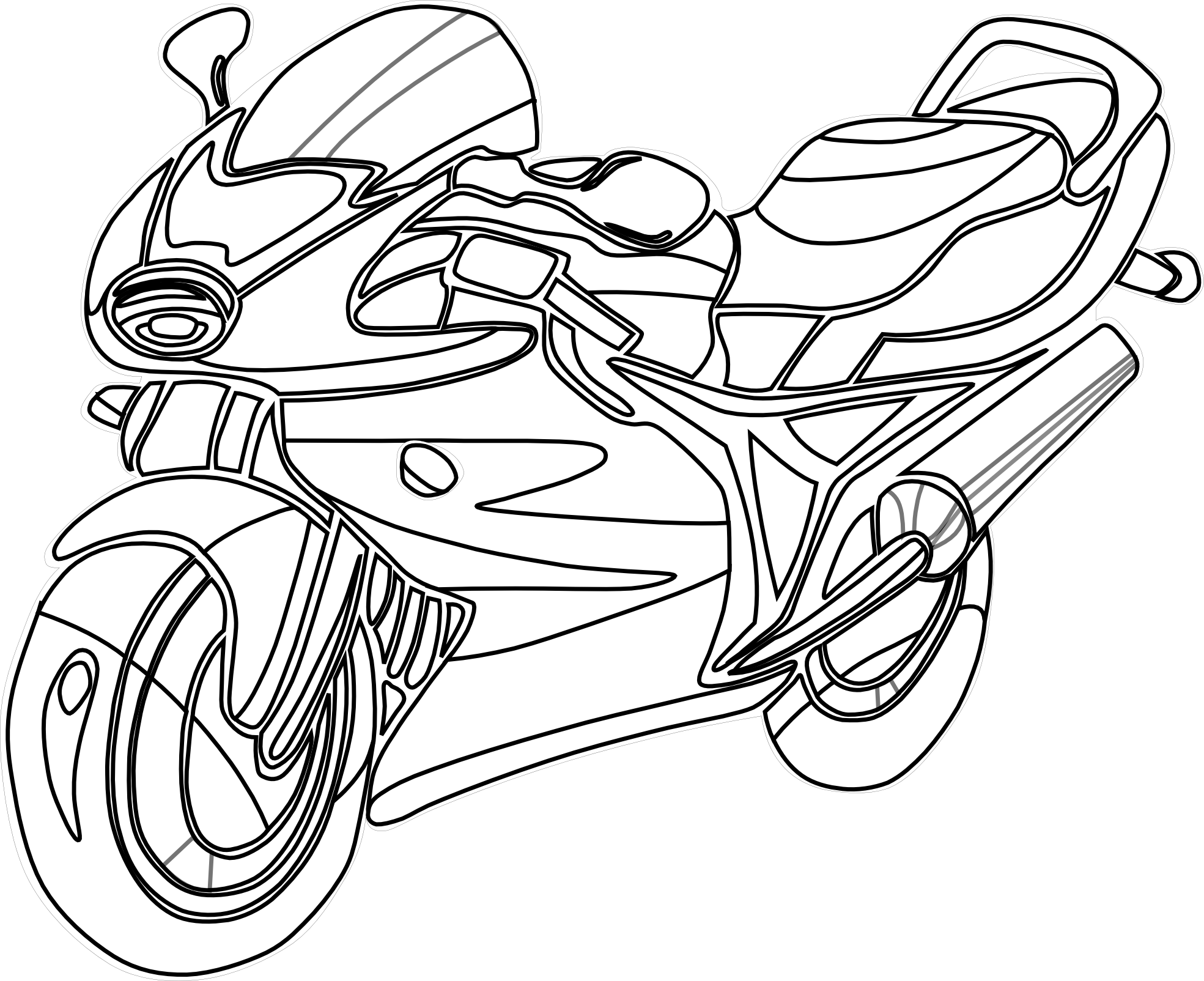 Free Printable Motorcycle Coloring Pages For Kids