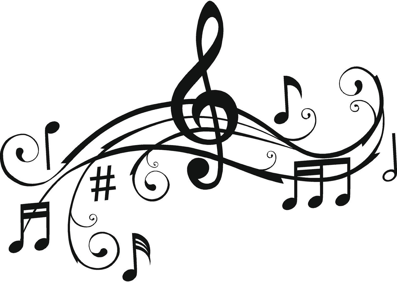 Music Notation Coloring Pages