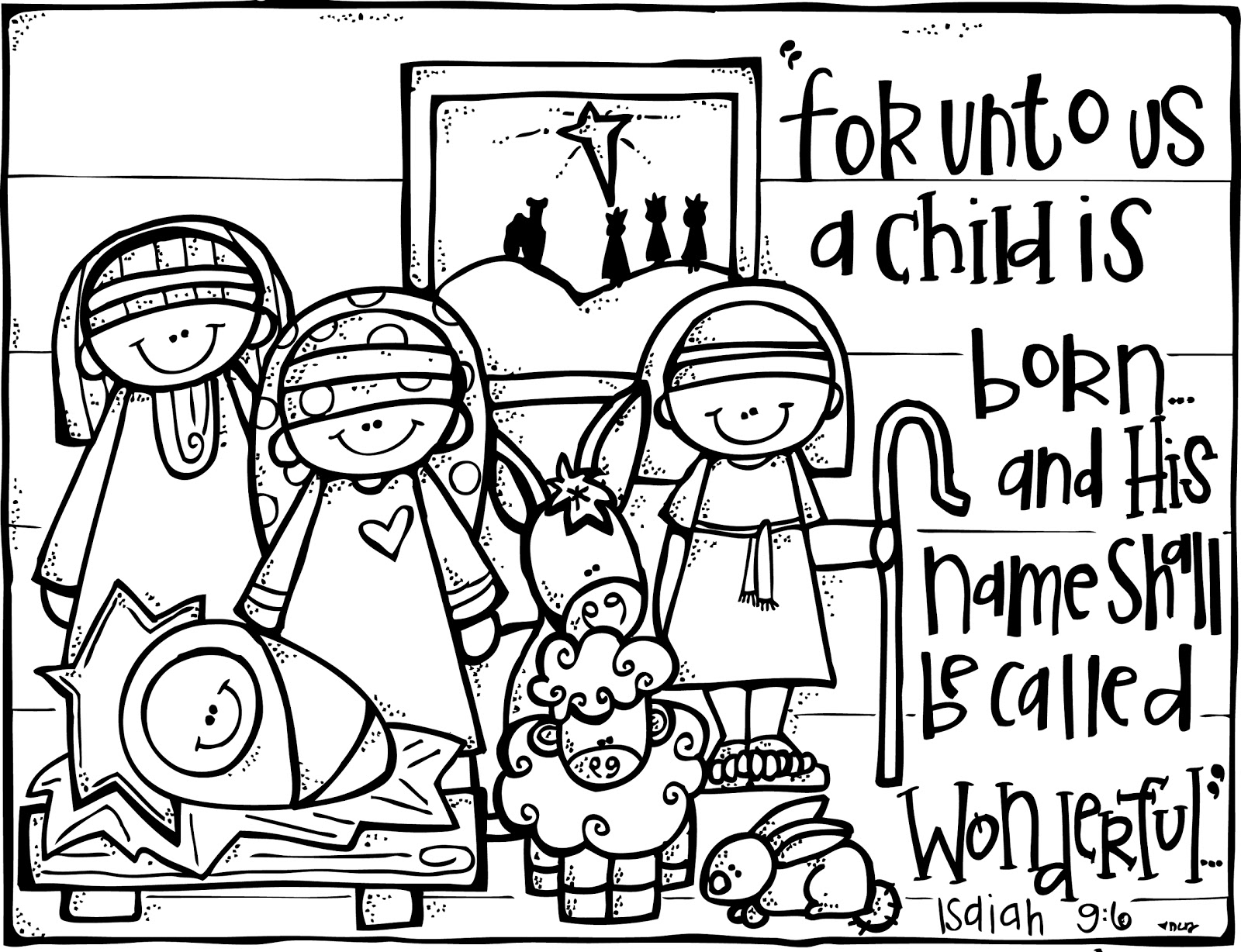 Nativity Coloring Pages Pdf