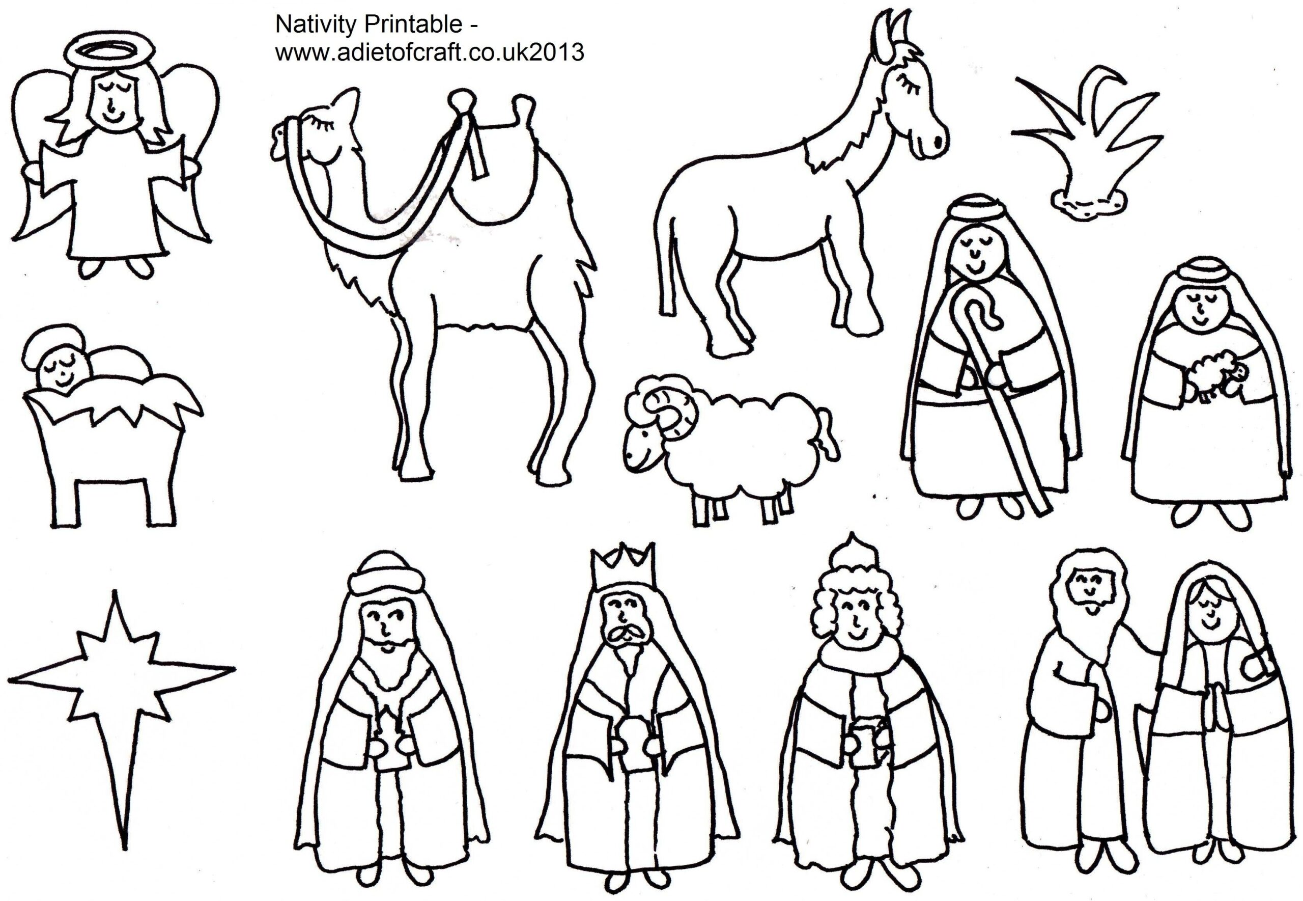 Nativity Coloring Pages For Adults
