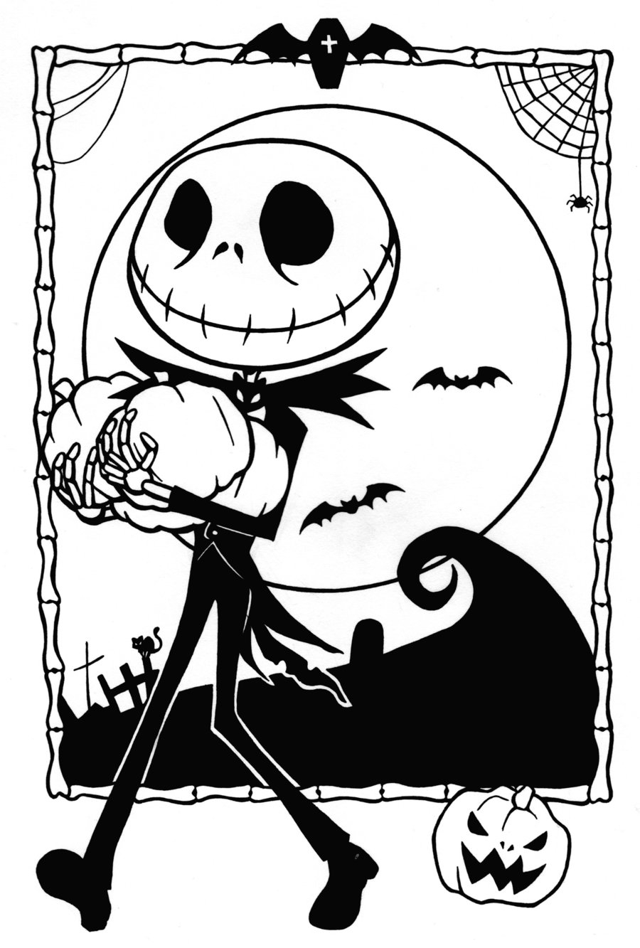 Coloring Pages Nightmare Before Christmas
