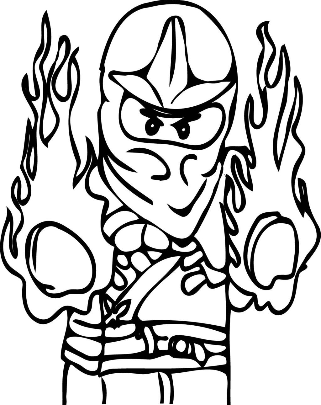 Ninja Kids Coloring Pages